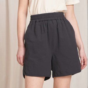 Tradlands Glenn Long Short Crinkle Cotton - Black, Sz M